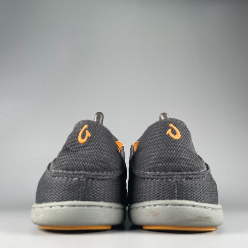 Olukai Nohea Mesh Men's 10.5 Gray Orange Mesh Slip On Loafers Casual Sneaker EUC - Picture 3 of 9